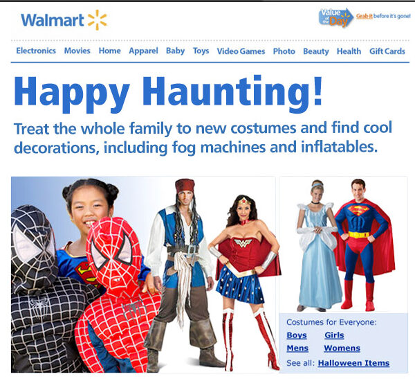 Walmart Halloween campaign